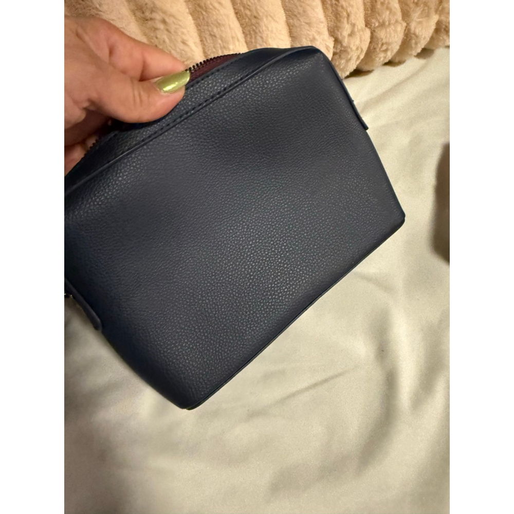 NWOT Missoni Pouch/Wristlet Interior Multicolored Chevron Pattern,Navy Blue - Picture 5 of 6